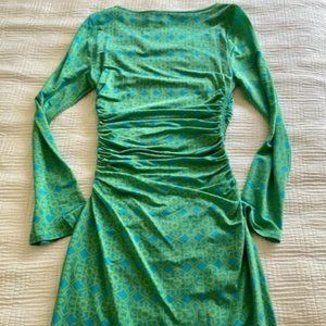 Tracey Reese Turquoise Knee Length Dress